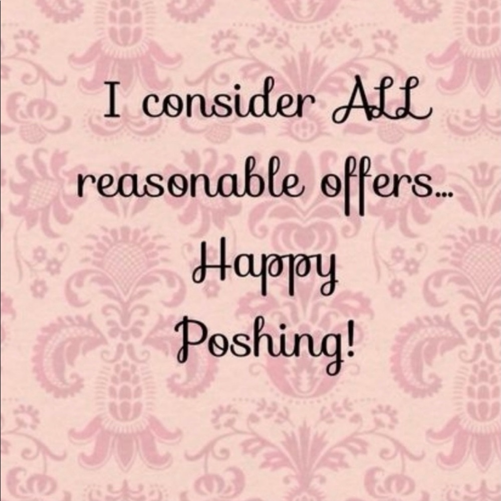 All reasonable offers are welcomed